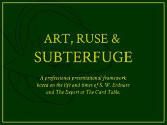 ART, RUSE & SUBTERFUGE by Luke Jermay